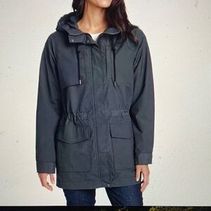 Eddie Bauer Women's Trekker Trench Jacket, Size Large petite, Color: Storm